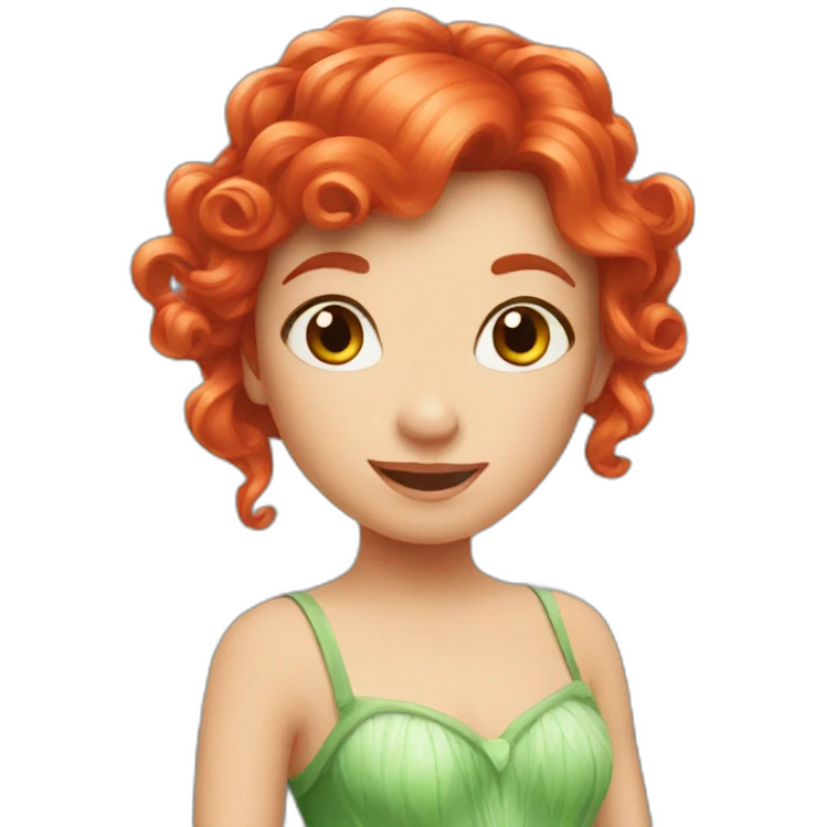 red hair fairy emoji