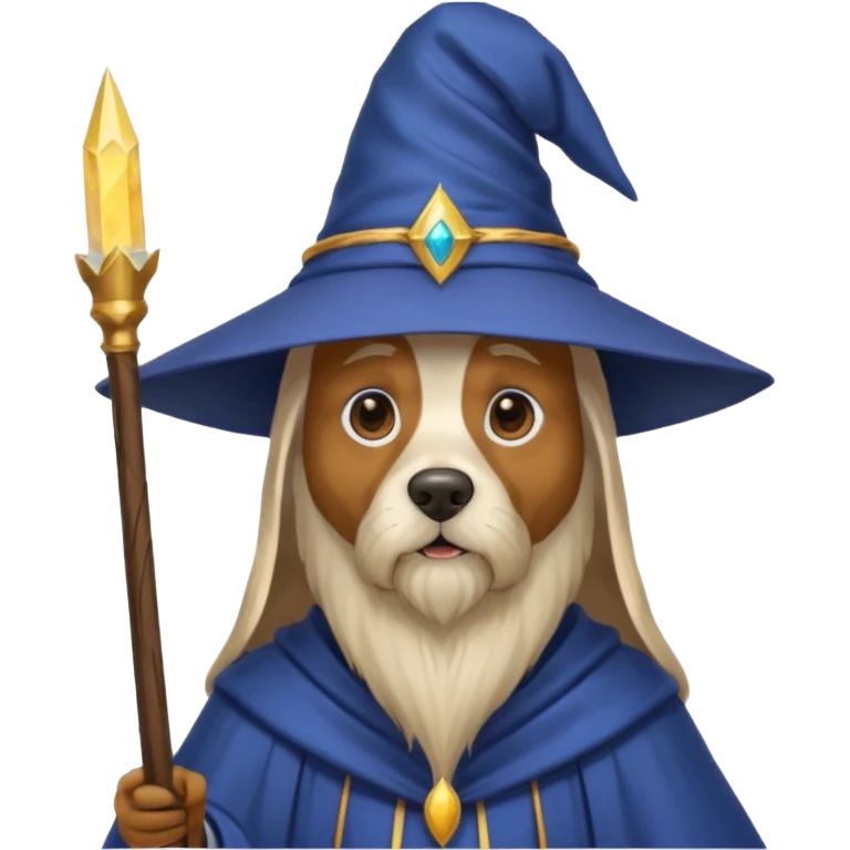 Dog wizard emoji