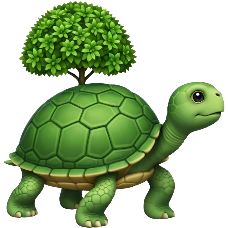 Turtle-shaped topiary  emoji