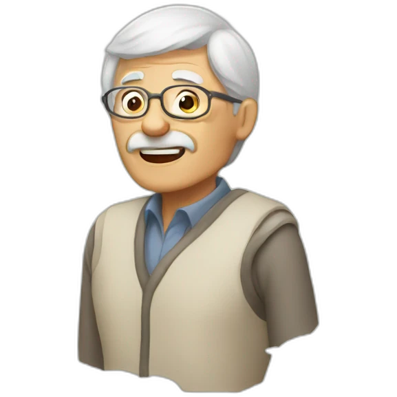 old person chat bubble emoji