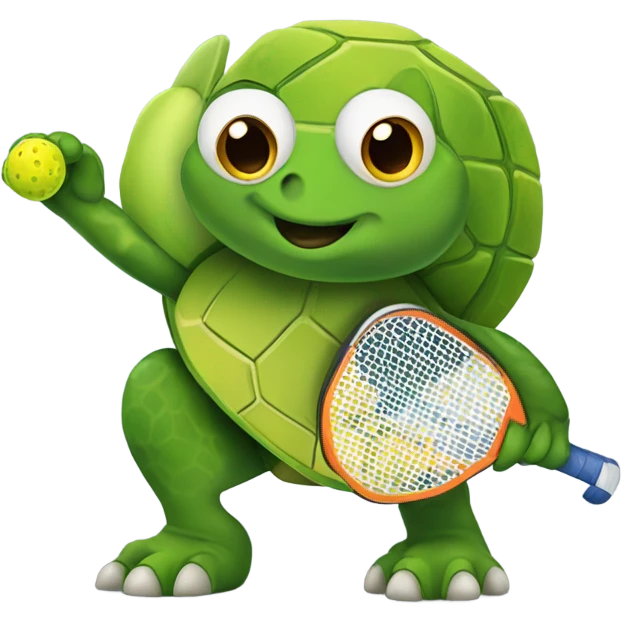 Pickleball turtle emoji