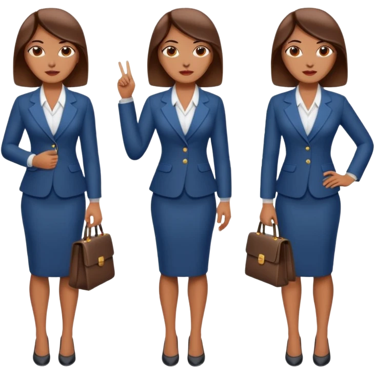 LAdy Boss, different pose, full body emoji