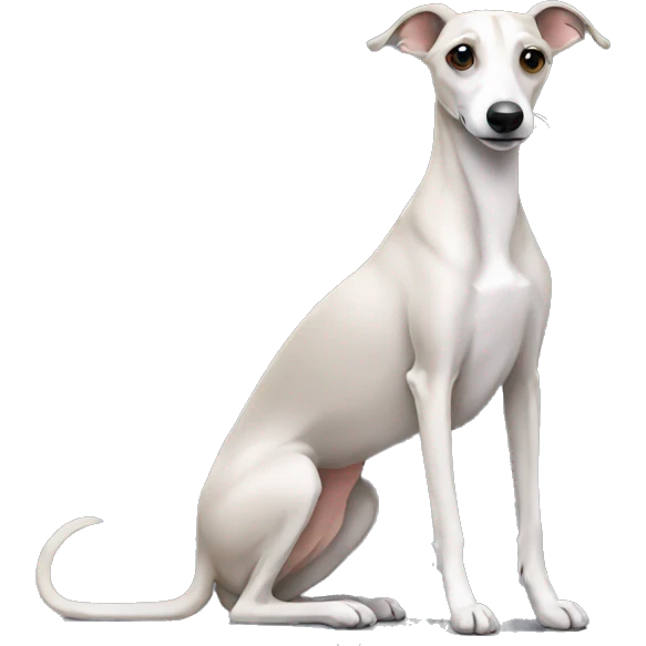 Back whippet sitting emoji