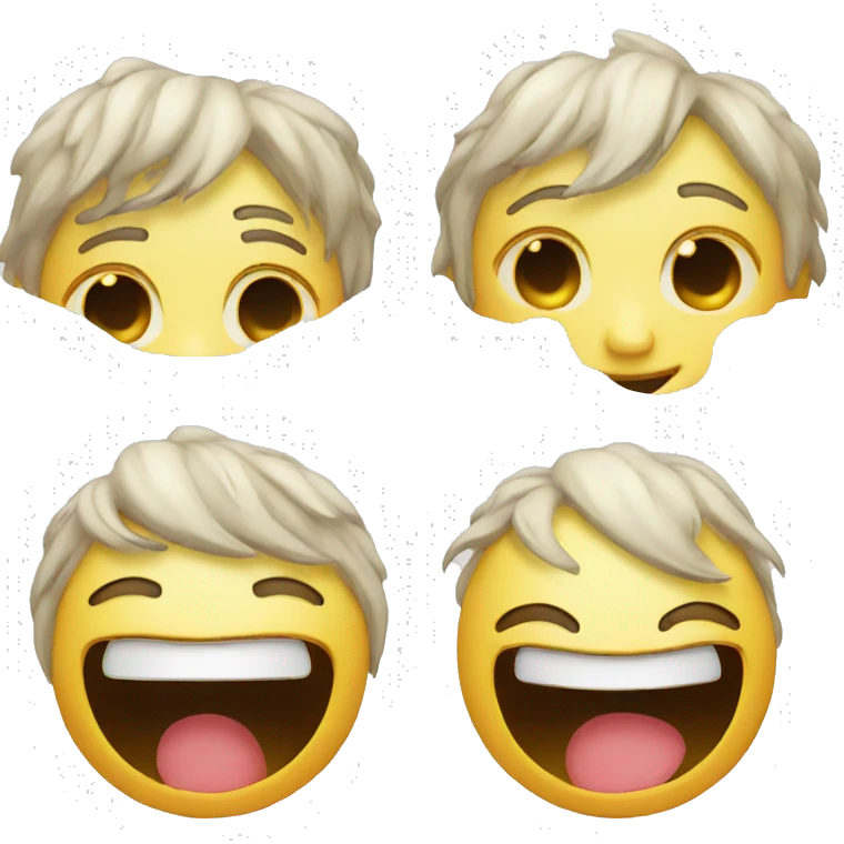 Laughing emoji & crying  emoji