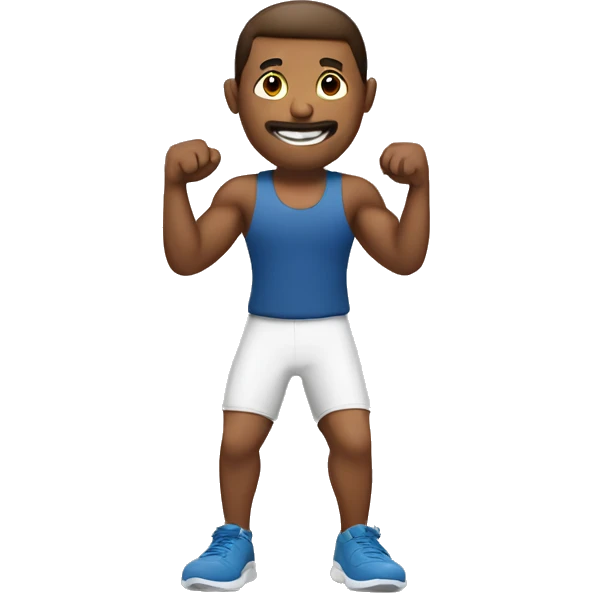 Man exercising emoji