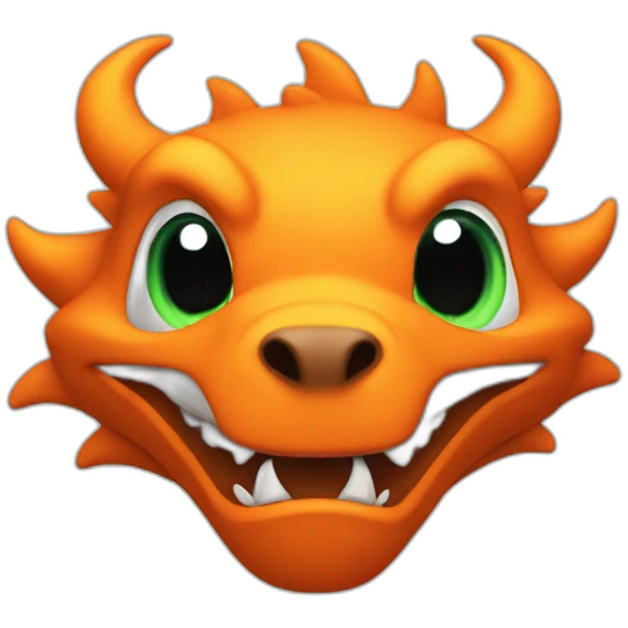 Drakofeu in orange emoji