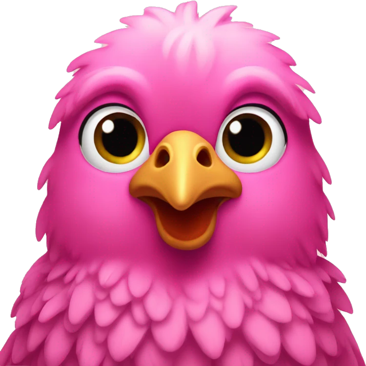 Pink chicken  emoji