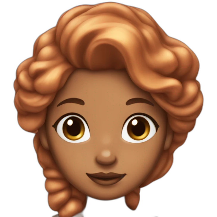 a caramel-skinned mermaid emoji