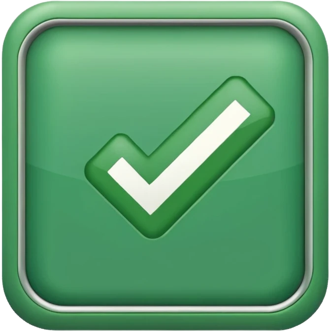 check box with color #26A785 emoji