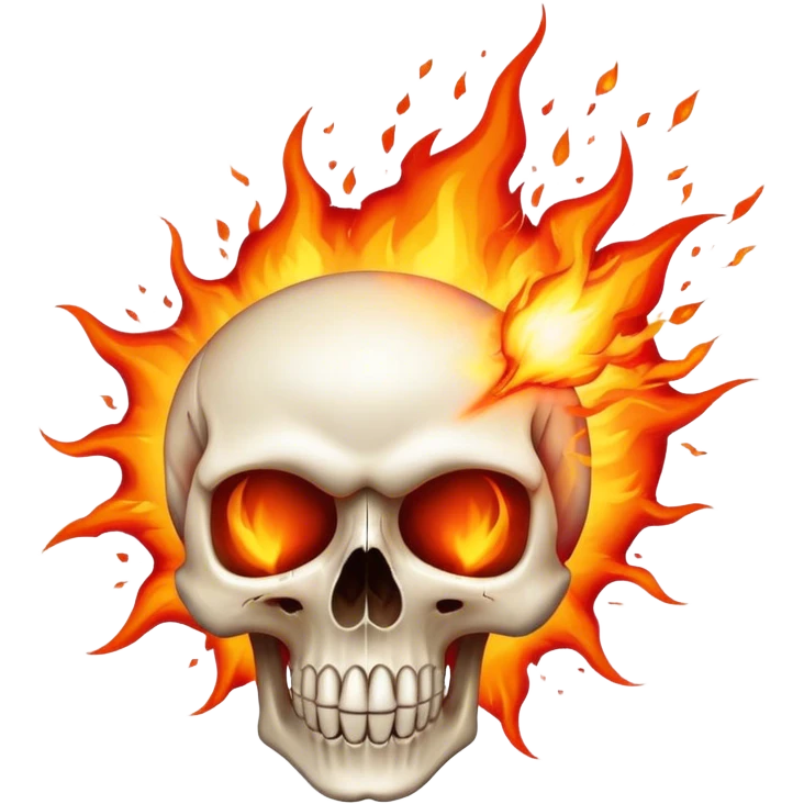 Exploding skull emoji