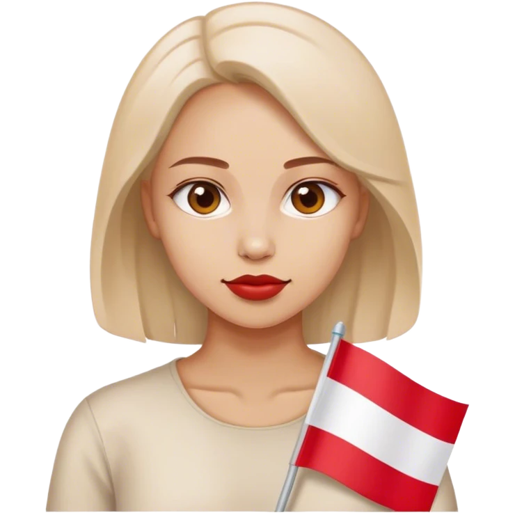 woman with poland flag emoji