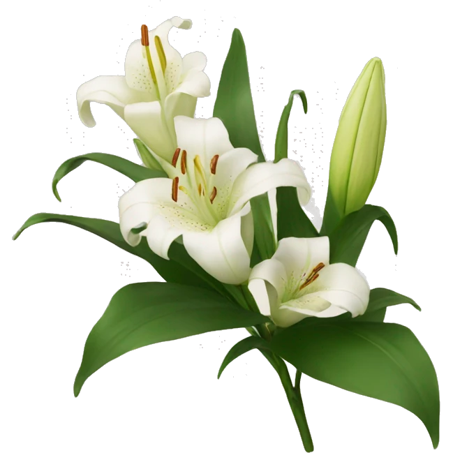 lilies emoji