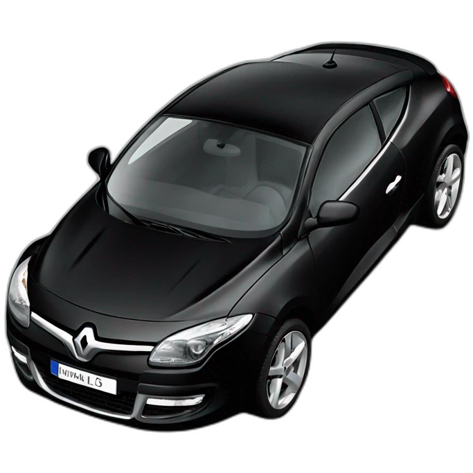 Renault Megane 2 cc noir emoji