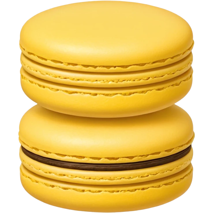 yellow macaron emoji