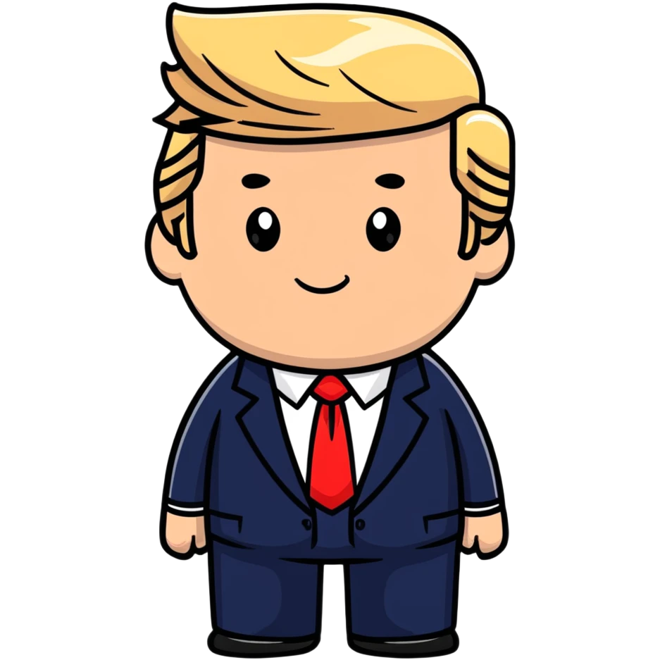 Trump with USA theme emoji