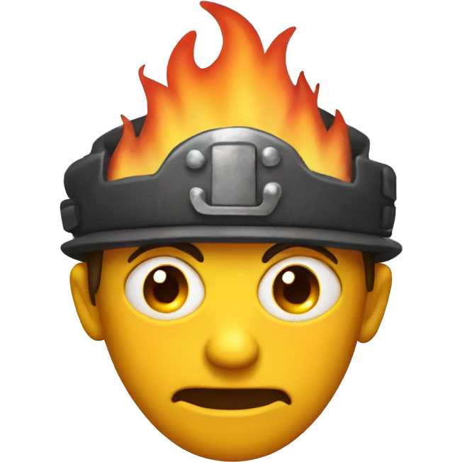 fire with eyes and mouth emoji