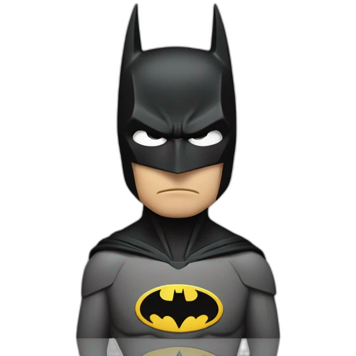 Batman thinking intensely  emoji