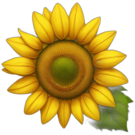 sunflower flower with love emoji