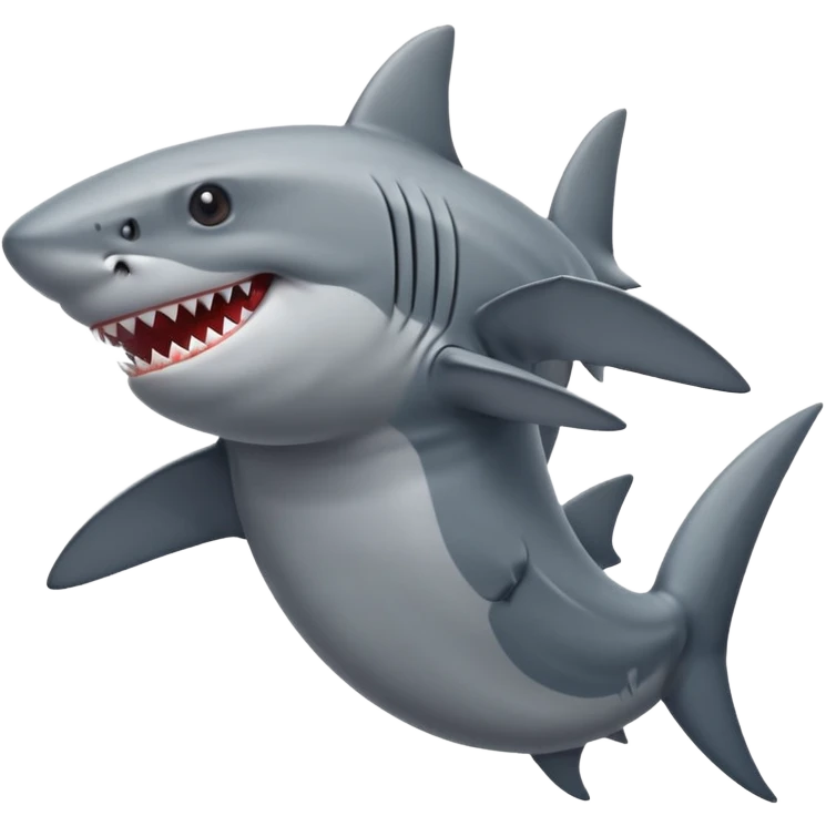 Shark in a tank top emoji