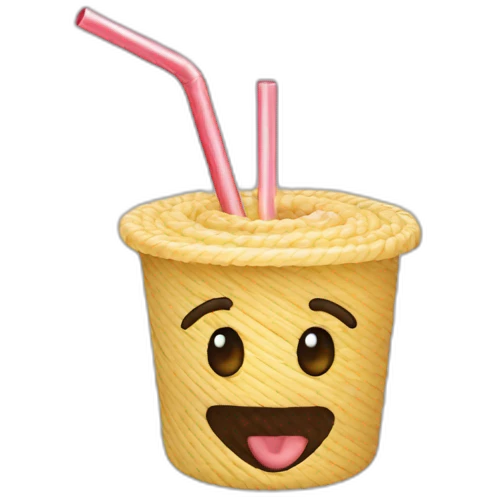 plastic straw emoji