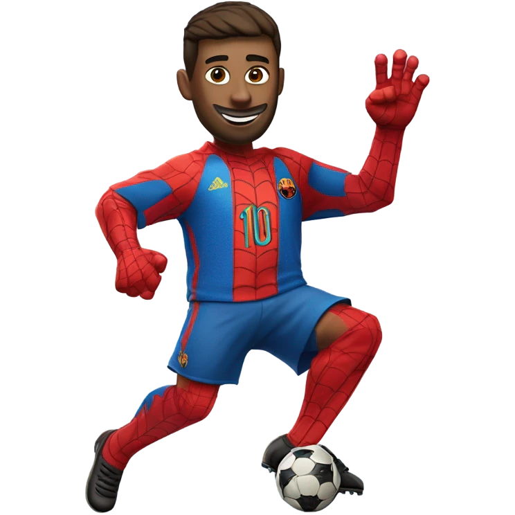 spiderman as messi emoji