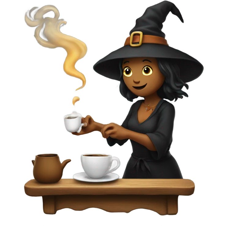 witch brewing coffee emoji
