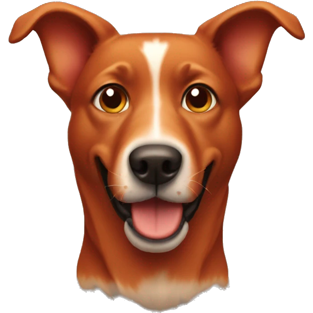 Red dog emoji