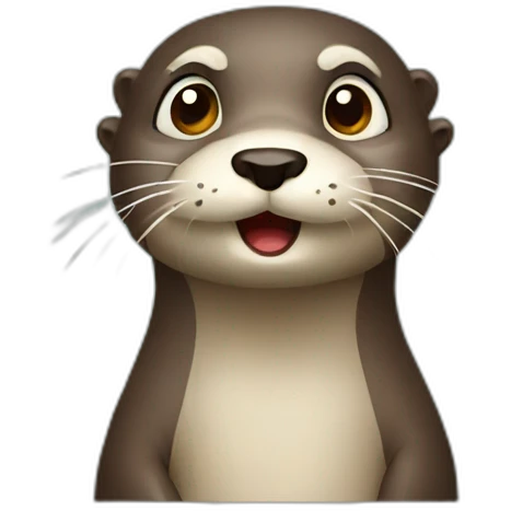 Confused otter emoji