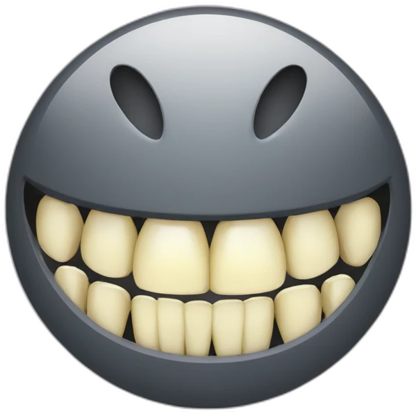 Bad teeth smiley emoji