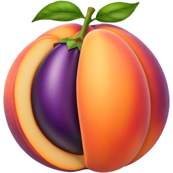 peach and with eggplant inside  emoji