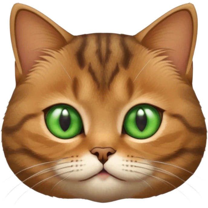 Face of a very cute Brown Tabby British Shorthair cat.Face of a very cute Brown Tabby British Shorthair cat. emoji