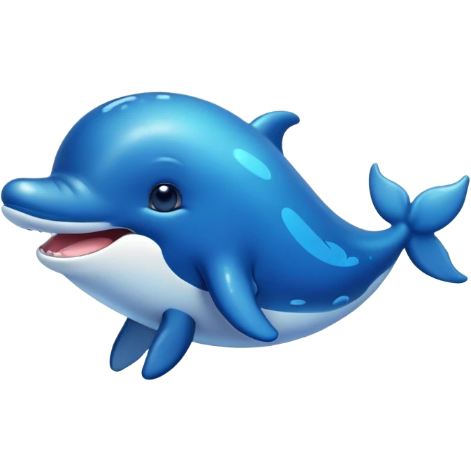 Cinematic Cute Humpback Whale Portrait Emoji, Head tilted playfully and inquisitively, featuring a softly rounded body with bright, sparkling eyes and an adorably expressive mouth, Simplified yet irresistibly adorable features, highly detailed, glowing with a warm, ocean-blue glow, high shine, affectionate and gentle, stylized with a touch of whimsical aquatic charm, soft glowing outline, capturing the essence of a friendly and endearing whale that seems as if it could sing its way into your heart! emoji