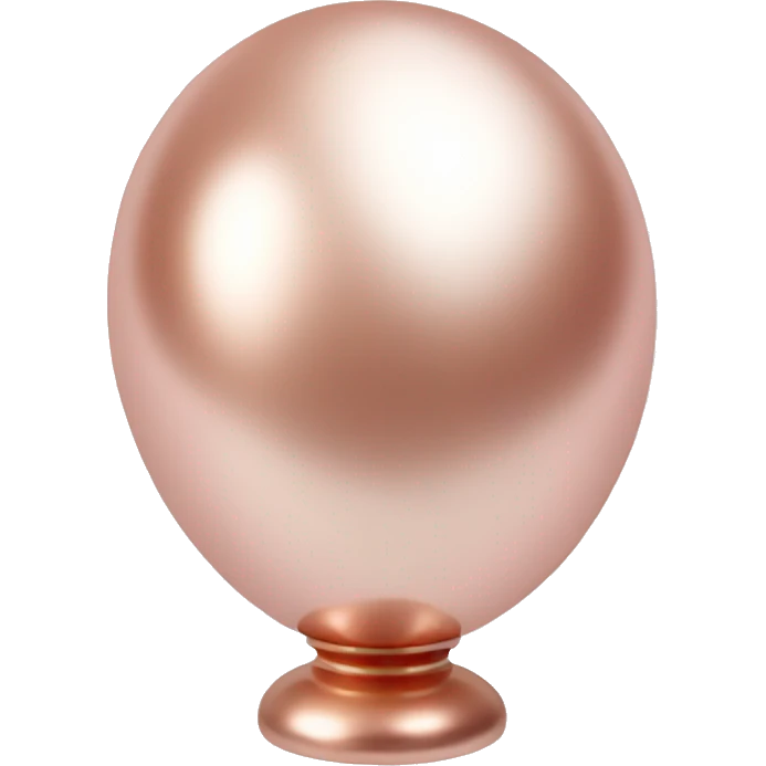 Rose gold pearl   emoji