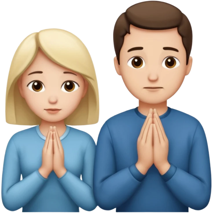 couple praying emoji