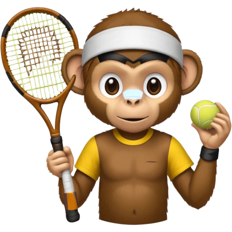 monkey playing tennis emoji