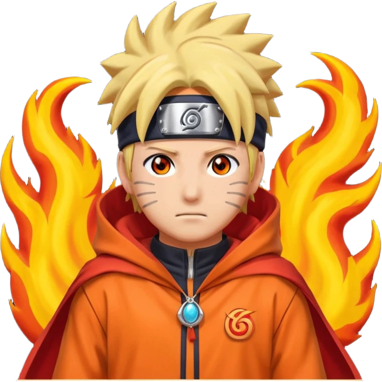 Naruto onde pose kurama 4 tails emoji