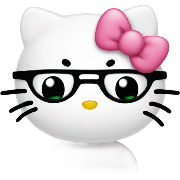 Hello kitty heart eyes emoji