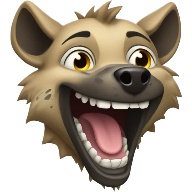 Laughing hyena emoji