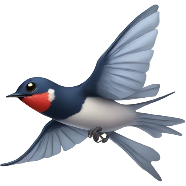 Flying swallow serios emoji
