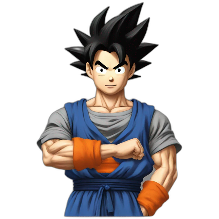 does goku clean nuts? emoji