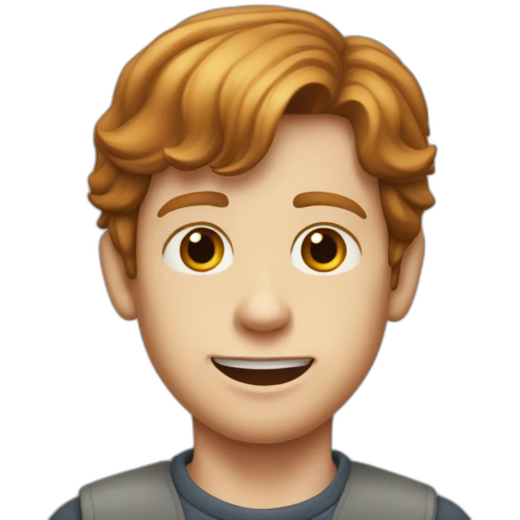 young ron howard with brown hair emoji