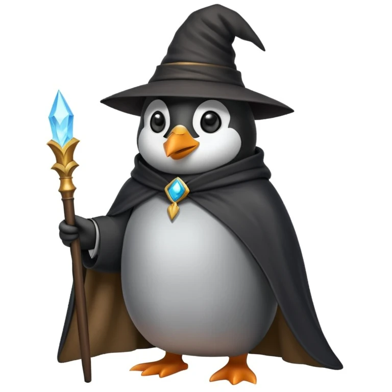 Penguin Wizard emoji