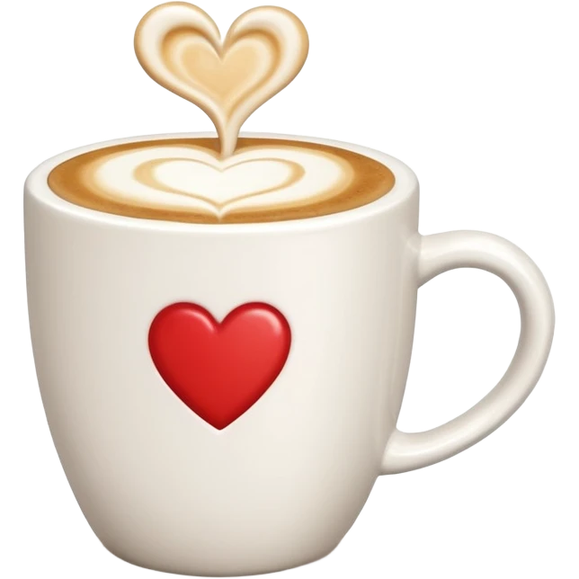 Coffee mug with latte emoji