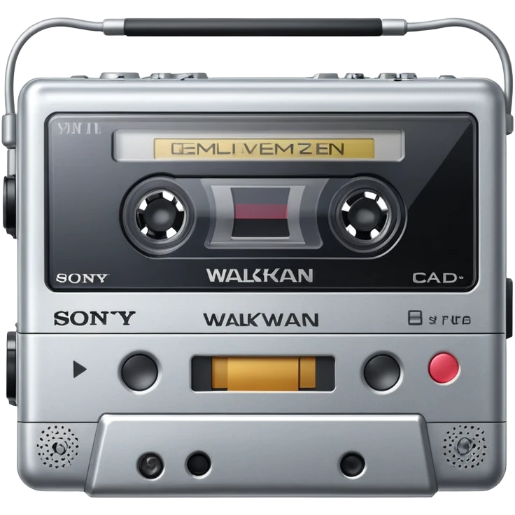 Sony Walkman cassette player emoji