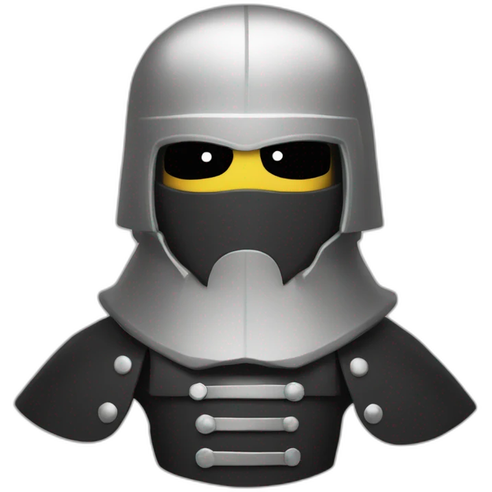 Chevalier noir emoji