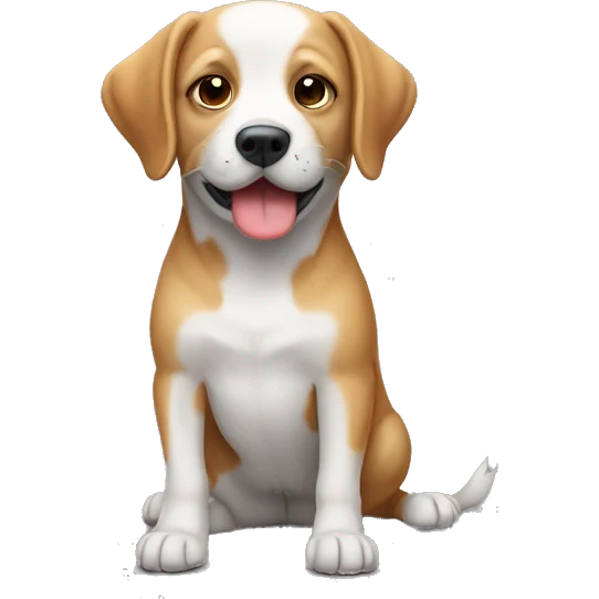 Un chien avec un caleçon  emoji