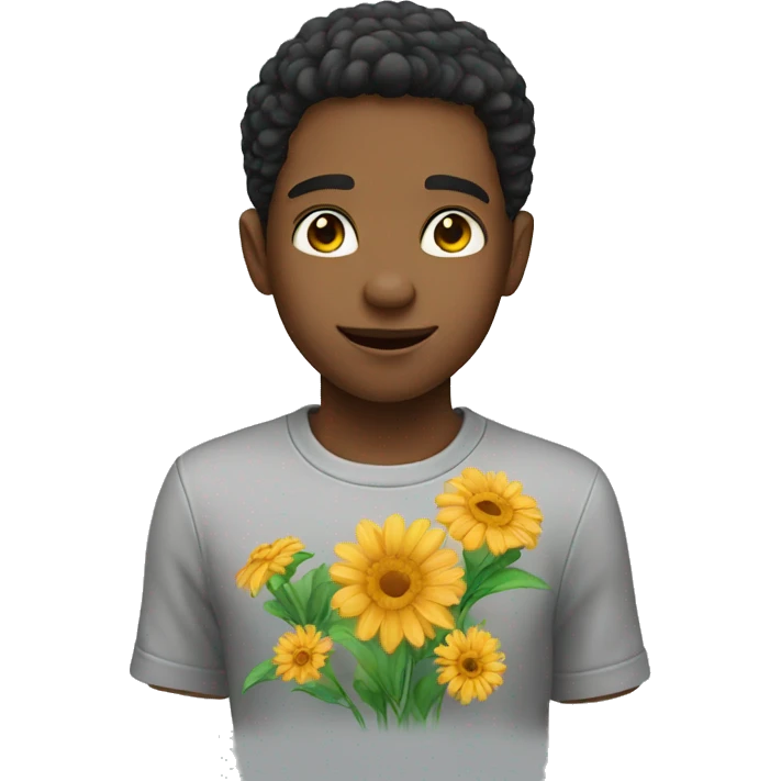 Boy give me flower emoji