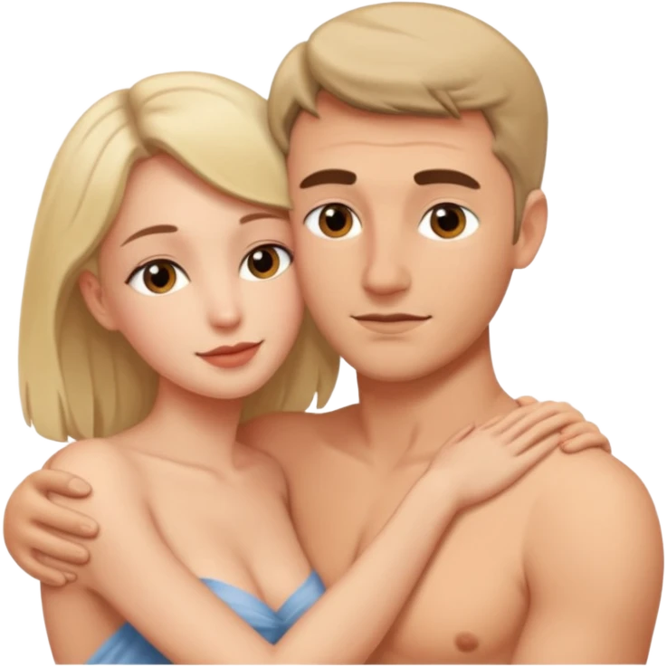 Homem e mulher fazendo amor sem roupa emoji