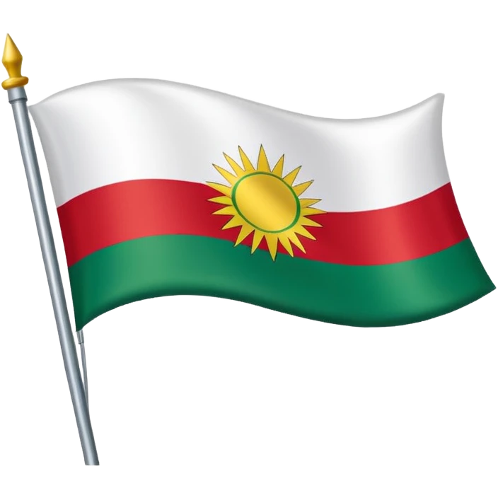 Create a Kurdistan flag  emoji