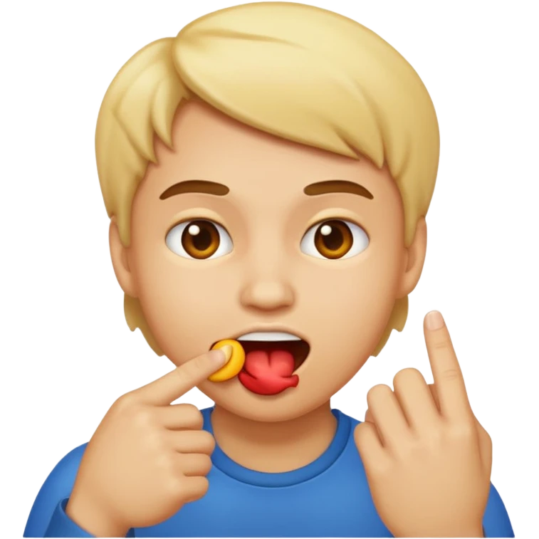 Quiero un emoji que este enamorado y se muerda el dedo  emoji